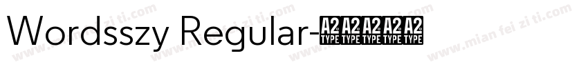 Wordsszy Regular字体转换